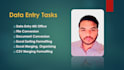va data entry cleaning and formatting, web researching