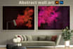 create printable digital oil paint abstract wall art design