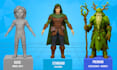 model 3d low poly game characters with rigging for unity and unreal engine