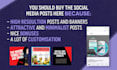 design awesome product social media posts and banners