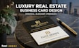design luxury minimal real estate business card design