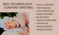 write SEO tech articles, website content, ai, and blog posts