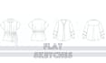 do fashion design flat sketches, tech packs and line ups