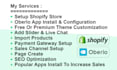 create and manage shopify dropshipping store with oberlo