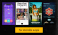 create short animated ads for mobile apps ios, android
