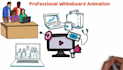 create 8 minute 2d whiteboard animated doodle video
