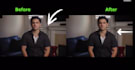 remove  object, replace text, wire and microphone from video