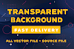 make your logo into transparent background png file