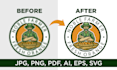 make vector art, vector tracing, and redraw or recreate your logo