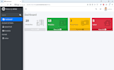 create a simple website laravel with adminlte