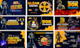 design creative social media, post, banner ads