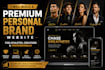 build a premium personal brand website for professionals