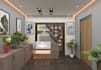 design modern office space, 3d model, rendering