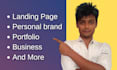 be your carrd expert for minimalistic carrd landing page, carrd website design