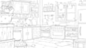 create cartoon background illustration