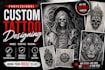 create a custom ultra detailed realism tattoo design
