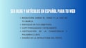write your SEO spanish blog
