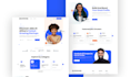 clean professional landing page UI UX design in figma