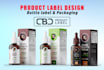 do cbd label design, hemp label, bottle label