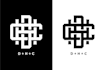 do symbolic monogram and minimal initial text logo