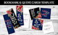 design scripture bookmark or quote cards with canva