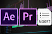 edit your after effects and premiere pro templates