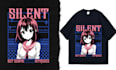 custom trendy streetwear and unique anime t shirt graphic