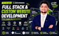 do scalable custom website development as a full stack web developer