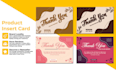 design professional amazon thank you card, package insert