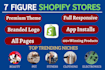 design profitable shopify store or shopify website
