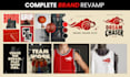 design a custom brand identity with logo, templates