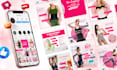 design 12 attractive instagram post, facebook, creative ads