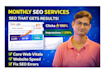 provide monthly SEO service to rank your website on google