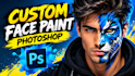 add custom face paint to your photo in photoshop