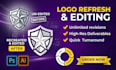 modify refresh alter revamp amend update or tweak your logo