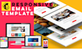 design mailchimp email template and mailchimp campaign setup