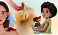 draw nostalgic storybook portrait from your photo hand drawn