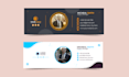 design custom email signature, footer template in vector
