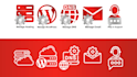 design vector, simple and custom icon set
