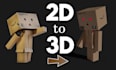convert your 2d design into a 3d character model for games