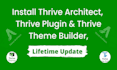 do wordpress website design using thrive architect