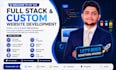 do custom website development as full stack,front end developer