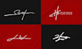 make an original exclusive signature design without font