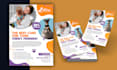 design a flyer, trifold, bifold with a free business card