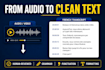 transcribe french audio and video into text with srt subtitles