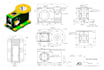 create 2d engineering mechanical and technical drawings