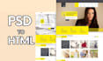 convert figma to HTML PSD to HTML xd to HTML with  bootstrap