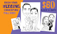 draw your wedding caricature