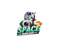 design creative cartoon astronaut logo
