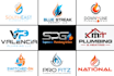 create plumbing, heating, air conditioning, hvac, oil and gas logo